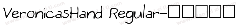 VeronicasHand Regular字体转换